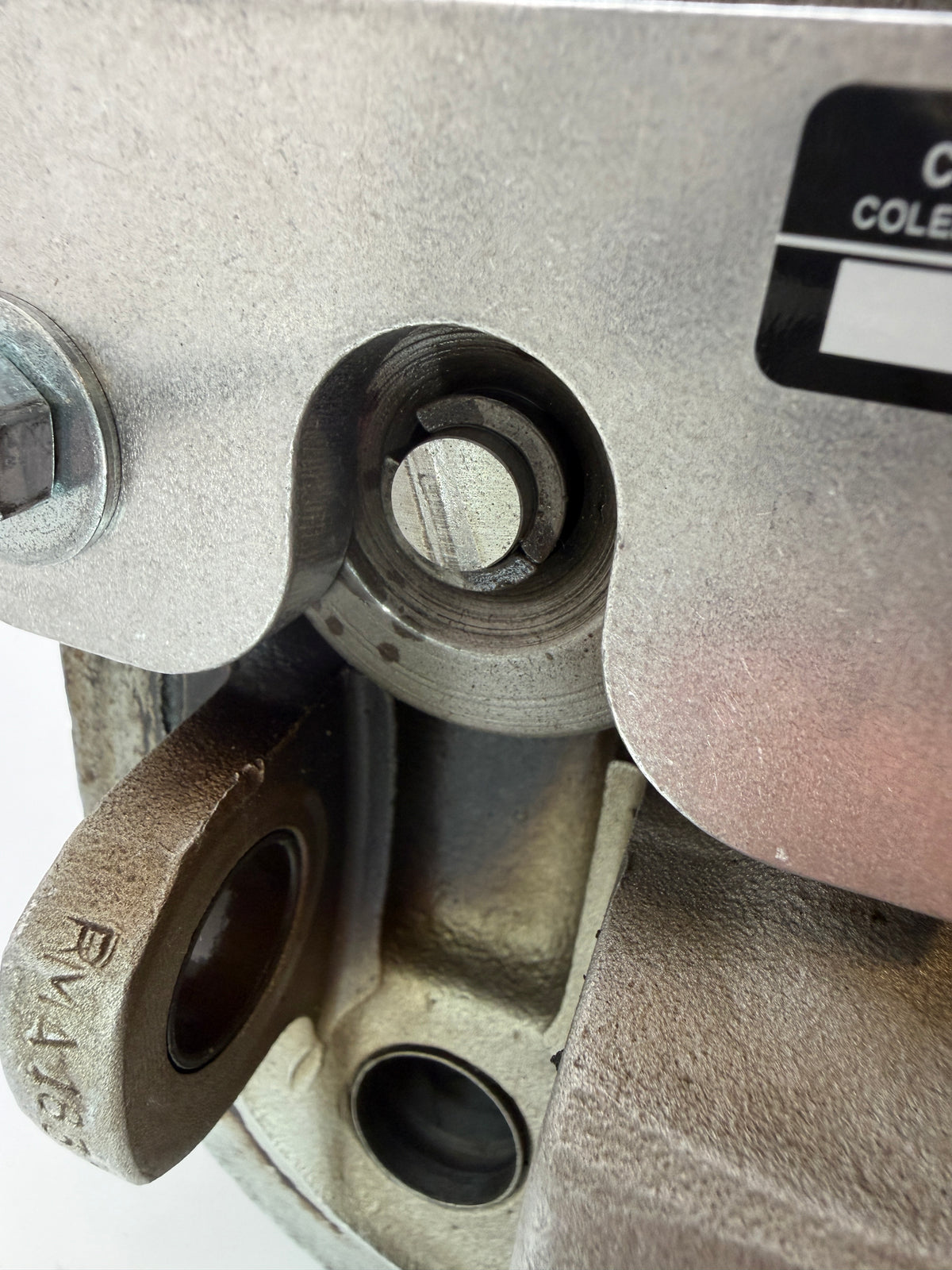 Coleman Aero T003 Continental A-65, C-85, C-90, O-200, O-300 Valve Spring Compressor in use valve keeper view