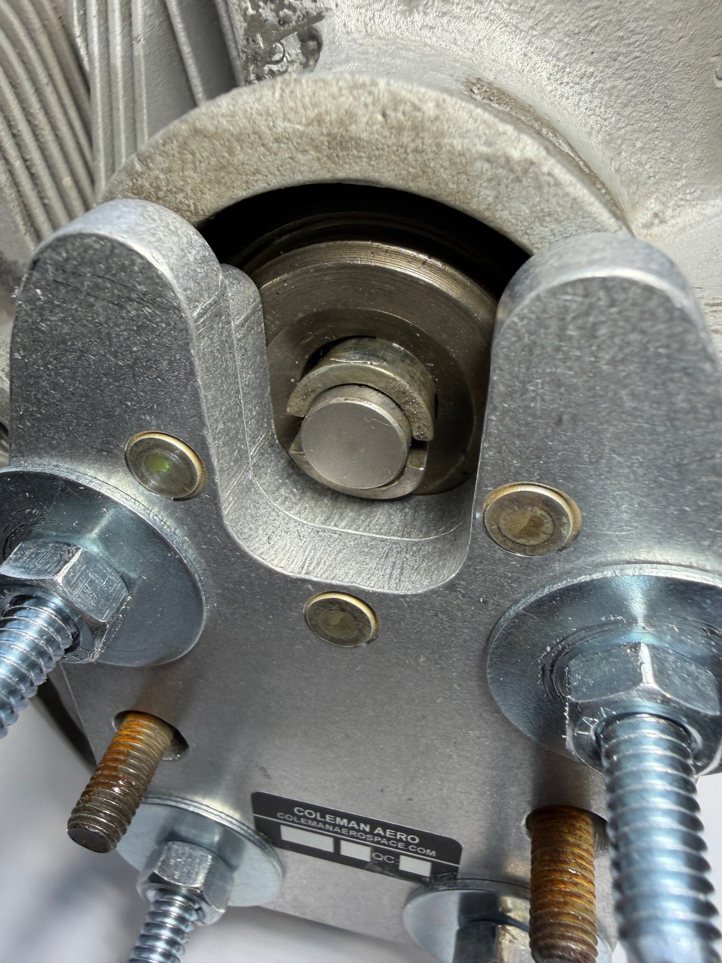 IO-360 Valve Spring Compressor Detail In Use