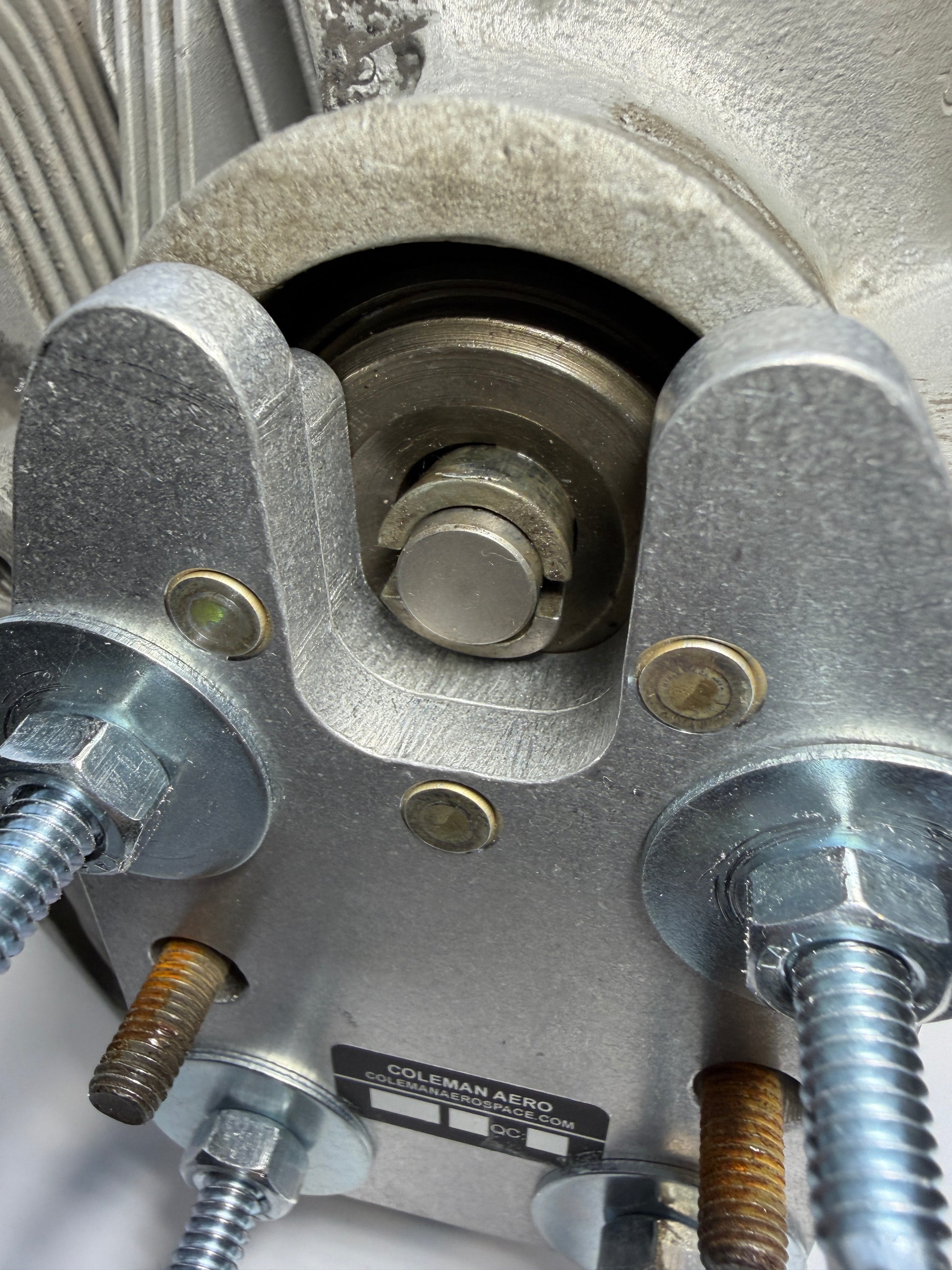 IO-360 Valve Spring Compressor Detail In Use